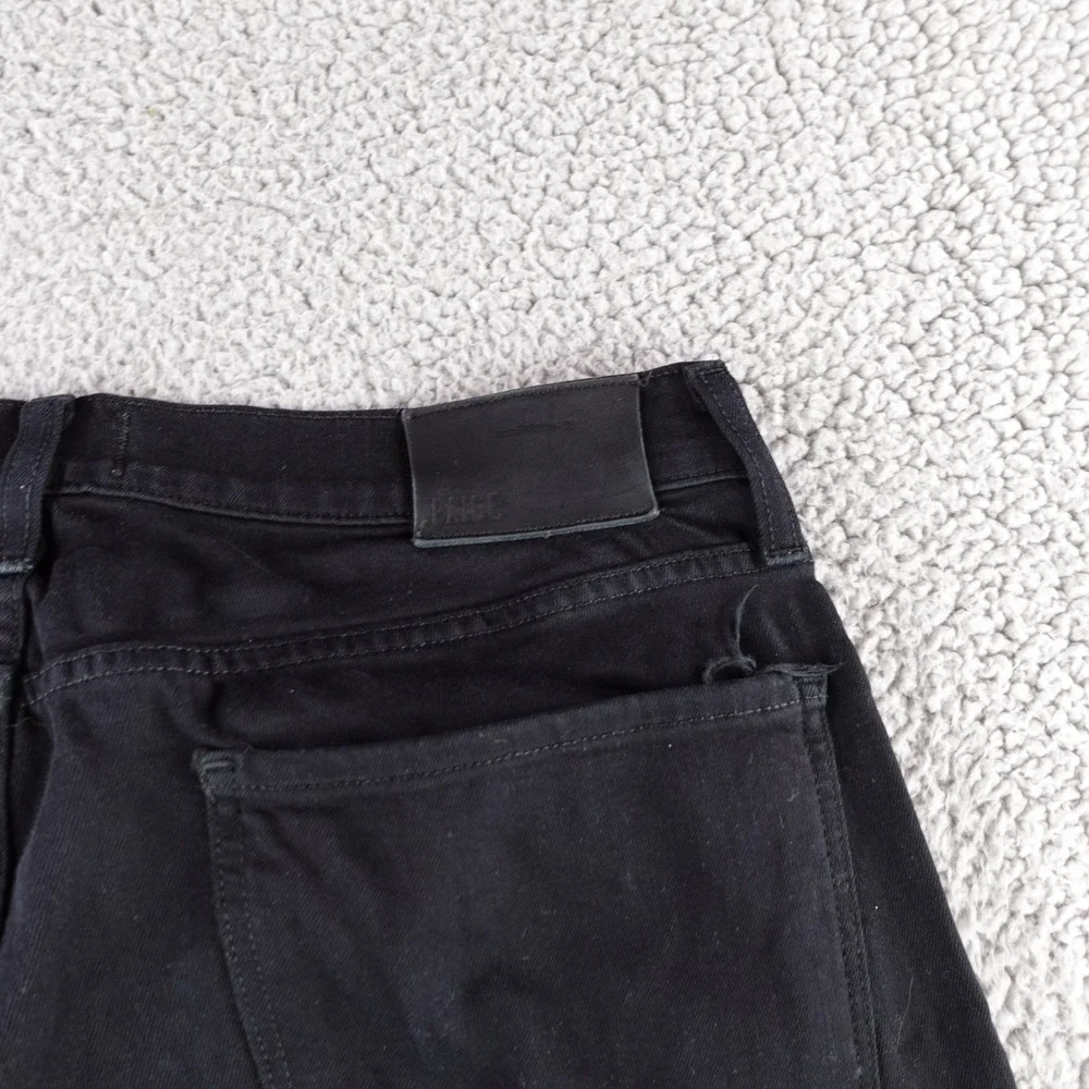 Paige Federal Jeans Mens 31x32 Black Slim Straight Transcend Stretch Denim USA